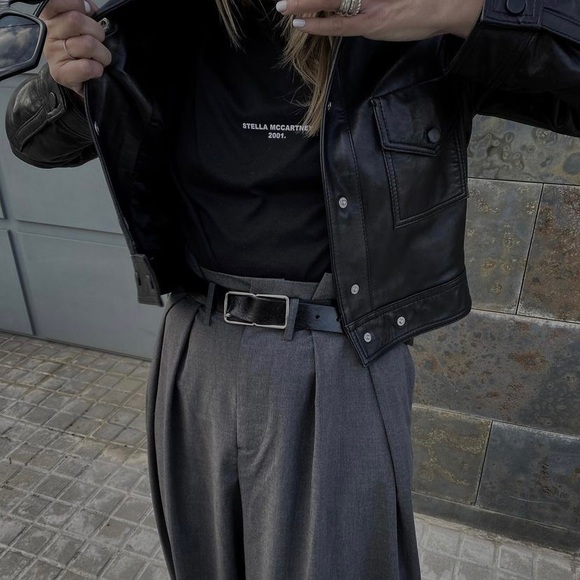 Zara genuine leather jacket moto style - Picture 12 of 14